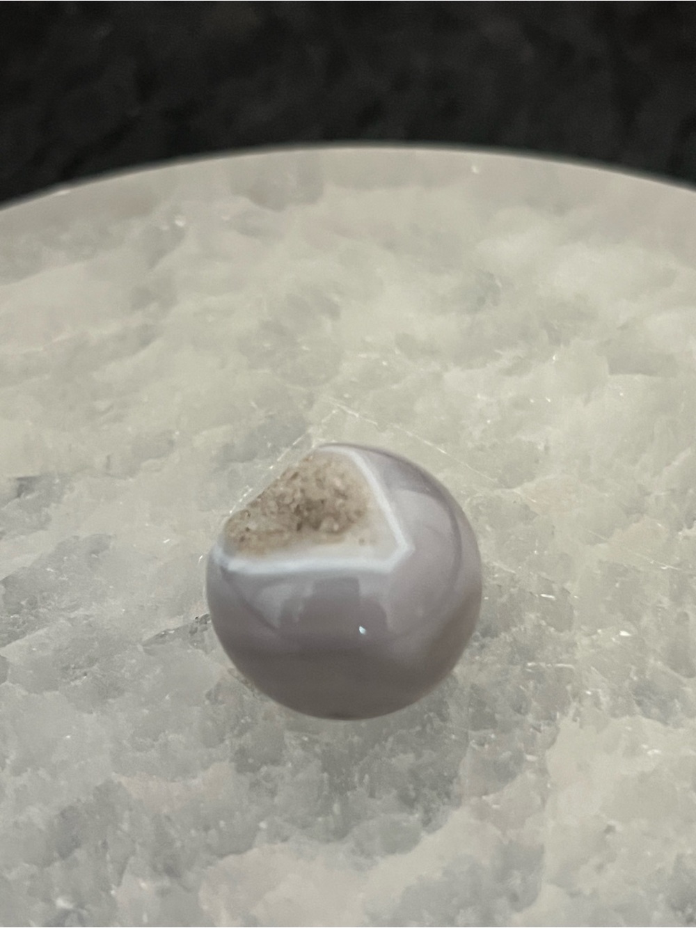agate Geode Mini Sphere - Picture 2 of 4